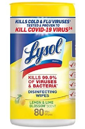Picture of Lysol Disinfectant Wipes 80 Ct