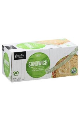 Picture of Essential Everyday Sandwich Double Zipper 90ct 1 Pack
