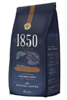 Picture of Folgers 1850 Midnight Gold Dark Roast Coffee 340 Grams