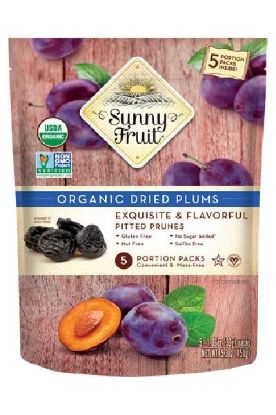 Picture of Sunny Fruit Organic Dried Plums 150 Grams