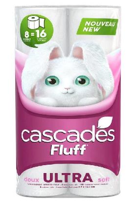 Picture of Cascades Fluff Extra Soft Bathroom Tissue 8 Ct