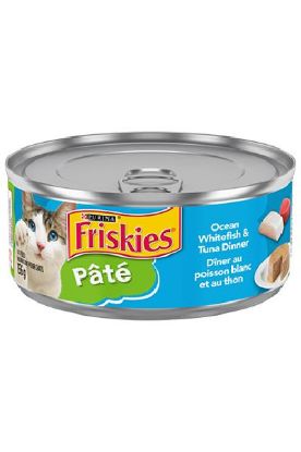 Picture of Purina Friskies Pate Ocean Whitefish & Tuna Dinner 156 Grams
