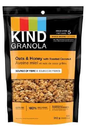 Picture of Kind Oats & Honey With Toasted Coconut Granola 312 Grams
