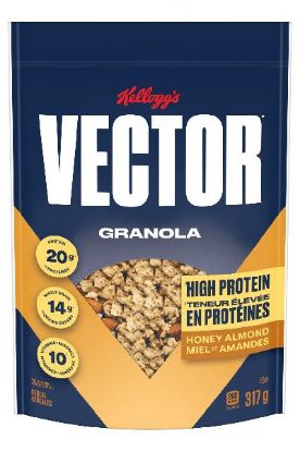 Picture of Kellogg/'s Vector High Protein Honey Almond Granola 317 Grams