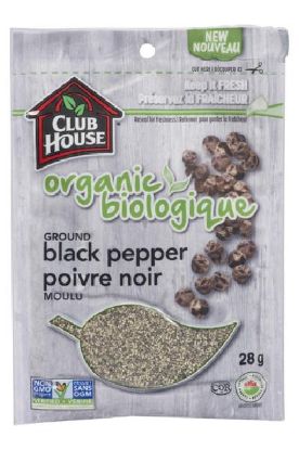 Picture of Club House Organic Ground Black Pepper 28 Grams
