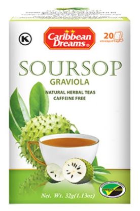 Picture of Caribbean Dreams Soursop Natural Herbal Tea 32 Grams