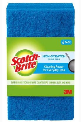 Picture of Scotch Brite Non Scratch Scour Pads 3 Ct