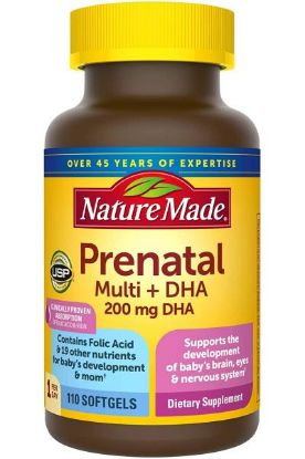 Picture of Nature Made Prenatal Multi + Dha 200mg Softgels 60 Ct