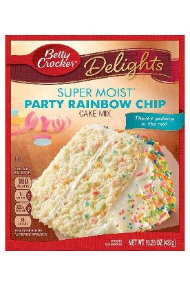 Picture of Betty Crocker Super Moist Rainbow Bit Cake Mix 432 Grams