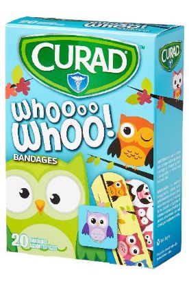 Picture of Curad Whoo Owls Assorted Latex Free Bandages 20 Ct