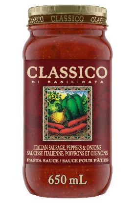 Picture of Classico Pasta Sauce - Italian Sausage Pepper Onion 650 Ml