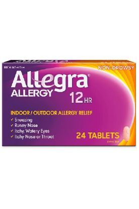 Picture of Allegra 12 Hour Tablets 12 Ct