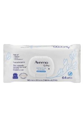Picture of Aveeno Aveeno Baby Sensitive Skin All Over Baby Wipes 64 64 Ct