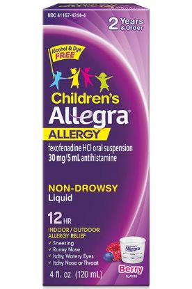 Picture of Allegra Children 12 Hour Berry Oral Suspension 4 Oz