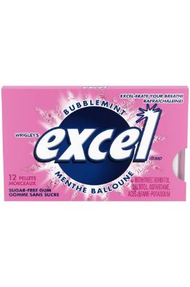 Picture of Wrigley/'s Excel Bubble Mint Gum 12 Pc