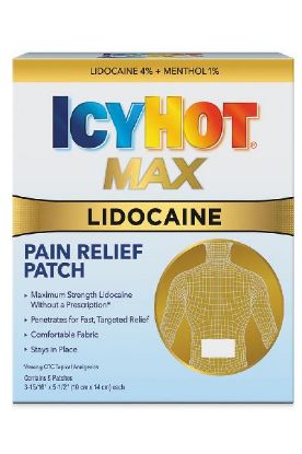 Picture of Icy Hot Pain Relief W/Lidocaine Patches 5 Ct