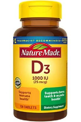 Picture of Nature Made Vitamin D3 1000iu Tablets 100 Ct