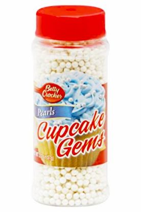 Picture of Betty Crocker Cupcake Gem Pearls White 2 Oz