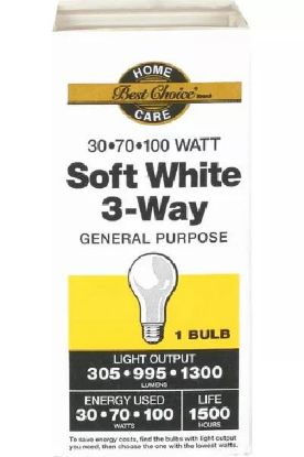 Picture of Best Choice Soft White 30/70/100 3-Way Bulb 1 Ct