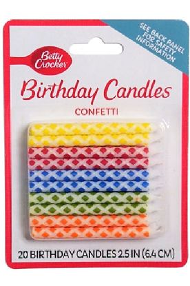 Picture of Betty Crocker Confetti Candle 20 Ct