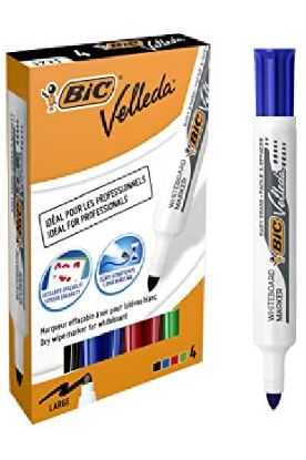 Picture of Bic Great Erase Whiteboard Marker Asst 4 Clr 4 Pk
