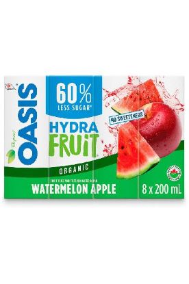 Picture of Oasis Hydra Fruit Watermelon & Apple Juice 200 Ml