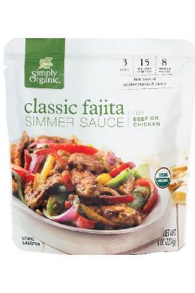 Picture of Simply Organics Classic Fajita Simmer Sauce 8 Oz