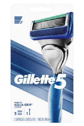 Picture of Gillette 5 Razor Aqua Grip 1 Ct