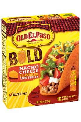 Picture of El Paso Bold Nacho Cheese Flavour Taco Shells 10 Ct
