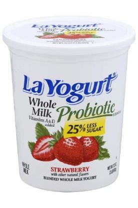Picture of La Yogurt Whole Milk Strawberry Yogurt 6 Oz