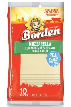 Picture of Borden Mozzarella Sliced Cheese 6 Oz