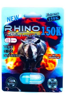 Picture of Rhino Fast Acting Long Lasting Sex Pills 150k 1 Pc