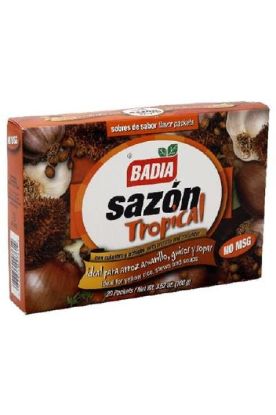 Picture of Badia Sazon Tropical Packets With Annatto & Coriander 20 Ct