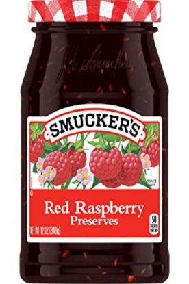 Picture of Smuckers Red Raspberry Preserves 12 Oz