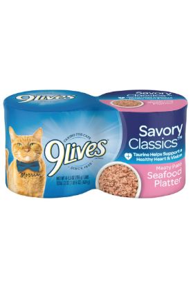 Picture of 9 Lives Meaty Pate Seafood Platter 4Pk 22 Oz