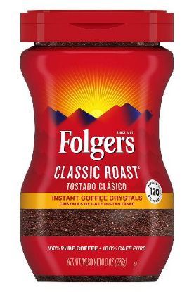 Picture of Folgers Instant Original Coffee 8 Oz