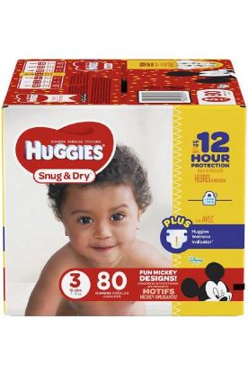 Picture of Huggies Snug & Dry 3 (16-28lbs) Baby Diapers 76 Ct