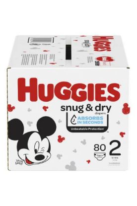 Picture of Huggies Snug & Dry 2 (12-18lbs) Baby Diaper 80 Ct