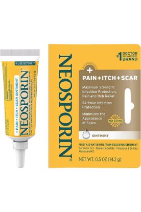 Picture of Neosporin Pain, Itch, Scar Antibiotic Ointment With Bacitracin 0.5 Oz