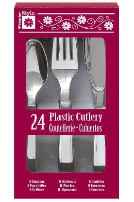 Picture of Premier Clear Cutlery 24 Ct