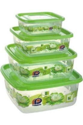 Picture of Easy Pack Square Food Storage 4 Ct