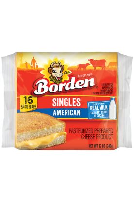 Picture of Borden Yellow American Cheese Sliced 12 Oz