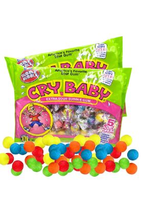 Picture of Dubble Bubble Cry Baby Extra Sour Bubble Gum 1 Pk