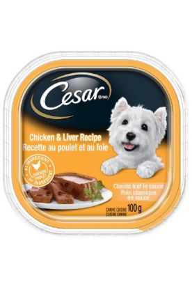 Picture of Cesar Chicken & Liver Dog Food 100 Gm