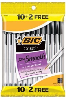 Picture of Bic Cristal Extra Smooth Ball Pen 10 Pcs