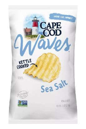 Picture of Cape Cod Waves Kettle Cooked Sea Salt Chips 7.5 Oz