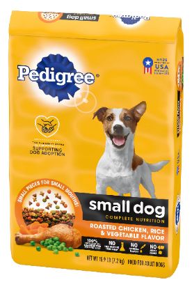 Picture of Pedigree Small Dog Roasted Chicken, Rice & Vegetable Flavor 14 Lb