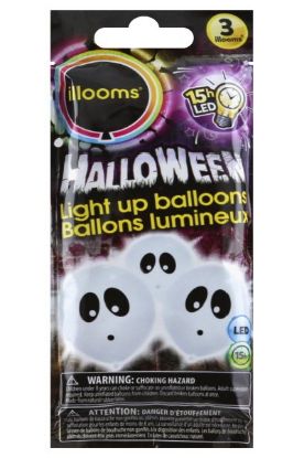 Picture of Ghost Light Up Balloon 1 Ct