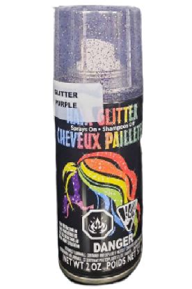 Picture of Purple Glitter Hair Spray 2 Oz