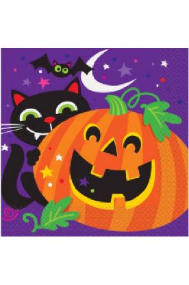 Picture of  Cat & Pumpkin Tissue Paper Big 2Ply 16 Ct